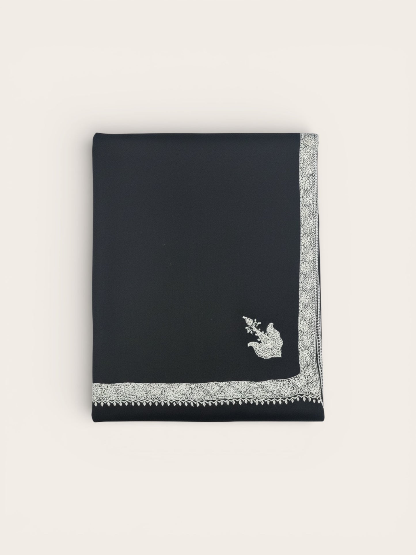 Pure Cashmere Scarf - Embroidered Nº3