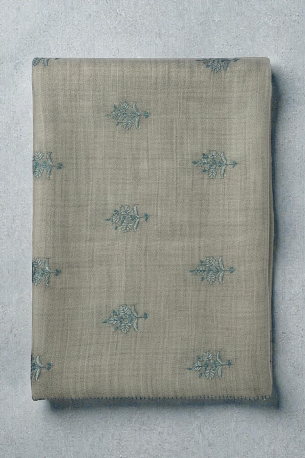 Pure Cashmere Scarf - Embroidered Nº1
