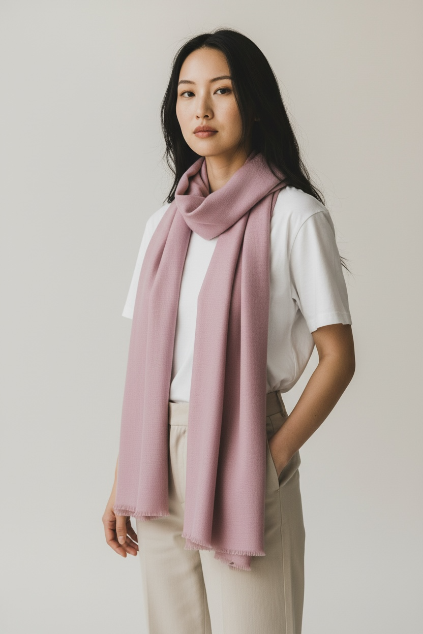 La Vie - 100% Cashmere Scarf - Ultra Light - Dusty Lilac