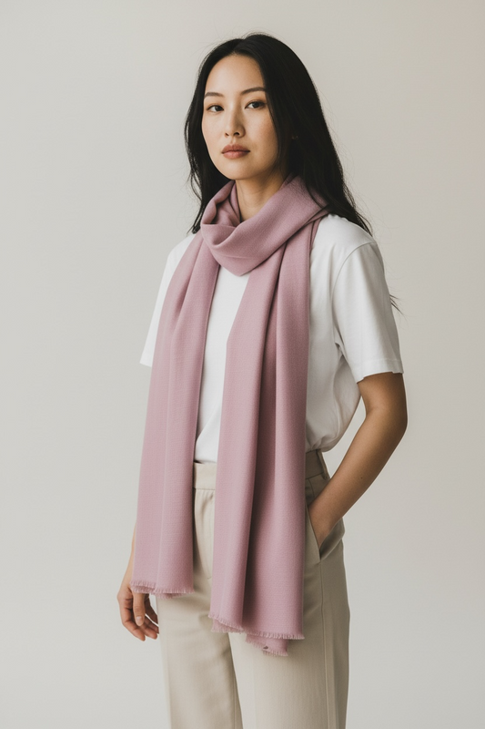 La Vie - 100% Cashmere Scarf - Ultra Light - Dusty Lilac