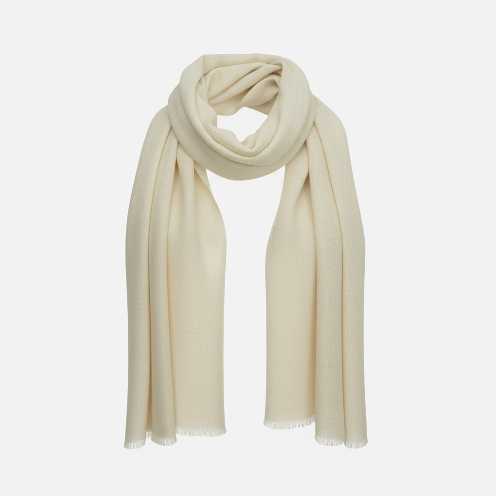 La Vie - 100% Cashmere Scarf - Ultra Light - Off White