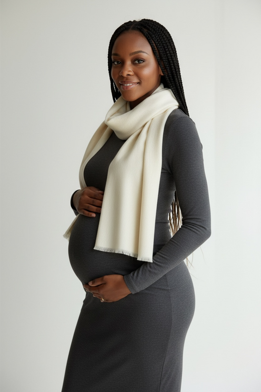 La Vie - 100% Cashmere Scarf - Ultra Light - Off White
